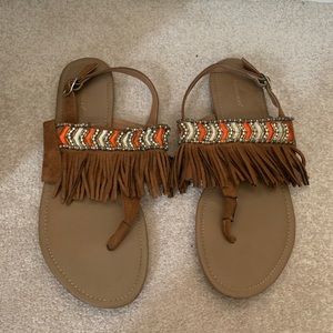 fringe sandals